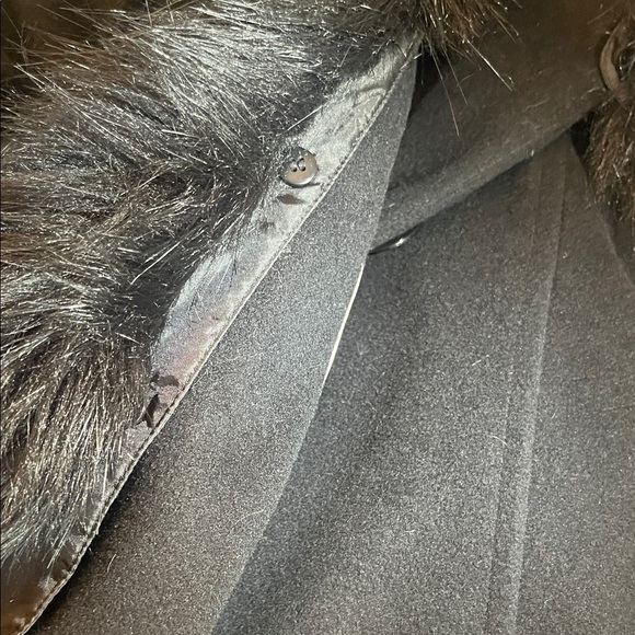 Ivanka Trump Elegant Detachable Black Fur Collar Coat- size 4 NWOT - Picture 12 of 15